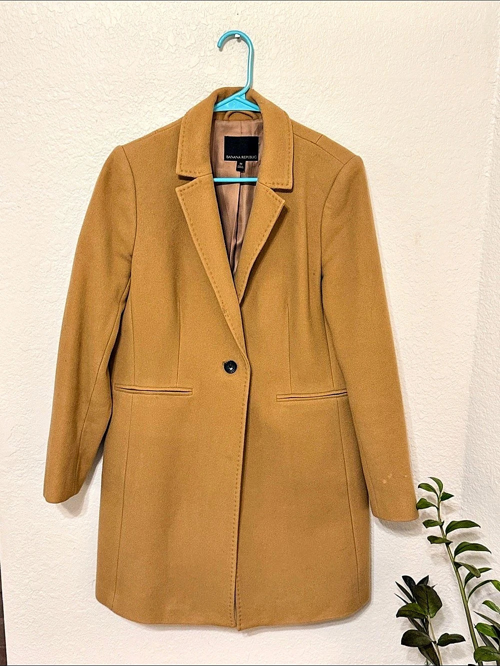 Banana Republic Wool Blend Coat in Brown Size Medium